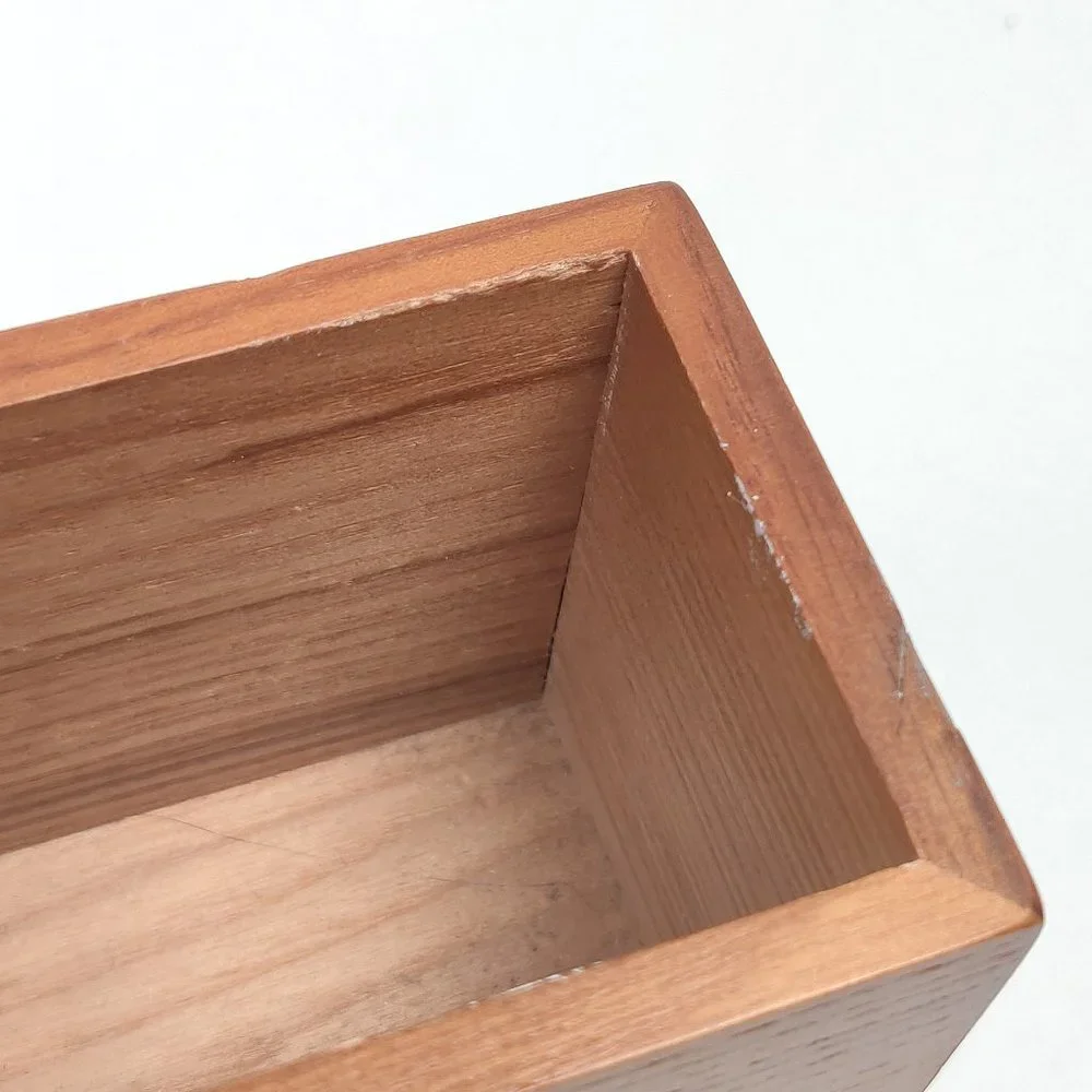 Crate & Barrel Carter McGuyer 6 Bottle Wooden Spice Box